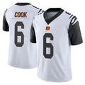 Ncoe C.Bengals #6 Brian Cook Player White Color Rush Vapor Untouchable Limted Home Game Stitched Jerseys