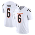 Ncoe C.Bengals #6 Brian Cook Player White Vapor Untouchable Limited Home Game Stitched Jerseys