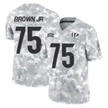 Ncoe C.Bengals #75 Orlando Brown Jr. Player Arctic Camo Salute to Service Limited Stitched Jerseys