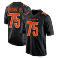 Ncoe C.Bengals #75 Orlando Brown Jr. Player Black Fashion Game Stitched Jerseys