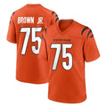 Ncoe C.Bengals #75 Orlando Brown Jr. Player Orange Home Game Stitched Jerseys