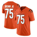 Ncoe C.Bengals #75 Orlando Brown Jr. Player Orange Vapor Untouchable Limited Home Game Stitched Jerseys