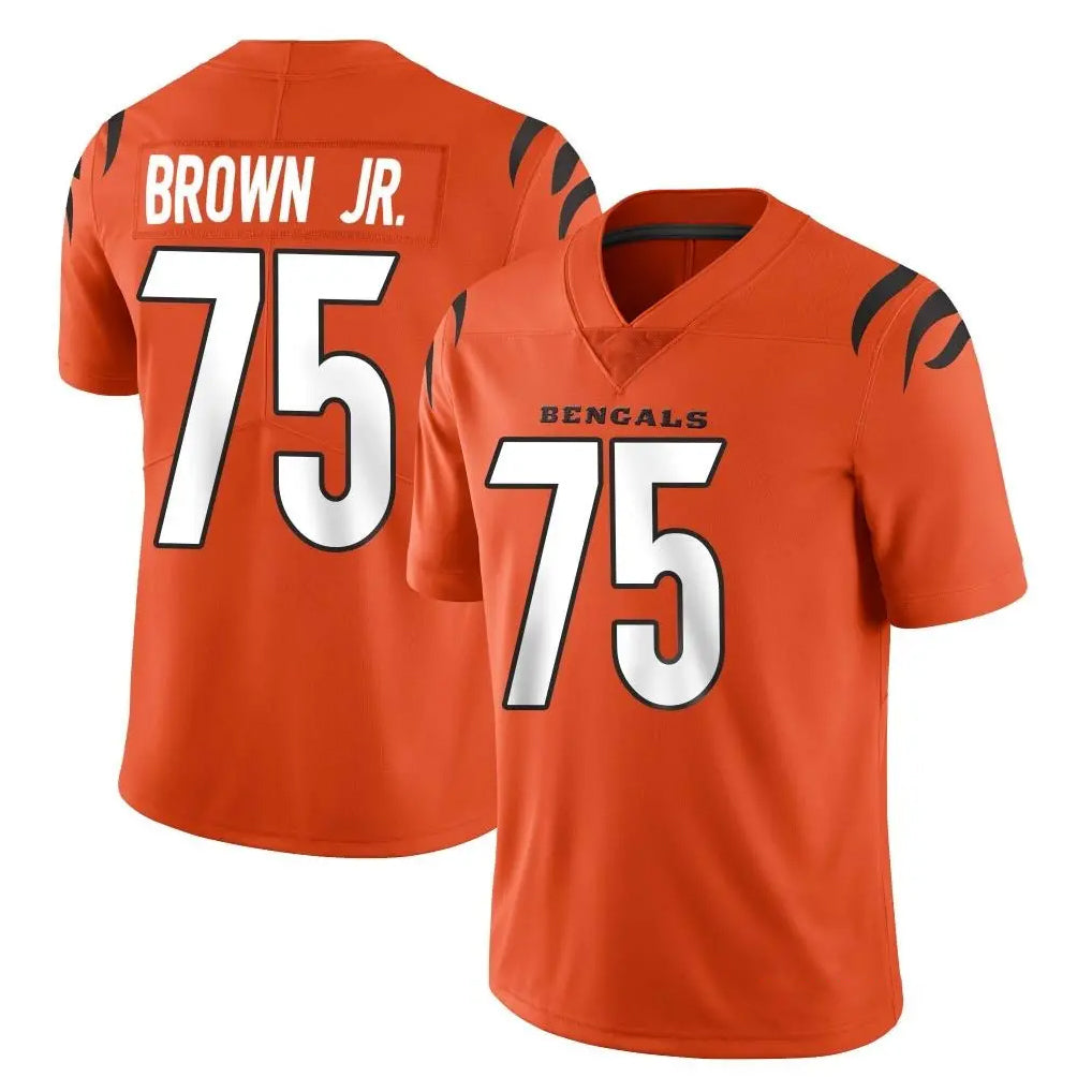 Ncoe C.Bengals #75 Orlando Brown Jr. Player Orange Vapor Untouchable Limited Home Game Stitched Jerseys