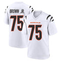 Ncoe C.Bengals #75 Orlando Brown Jr. Player White Home Game Stitched Jerseys