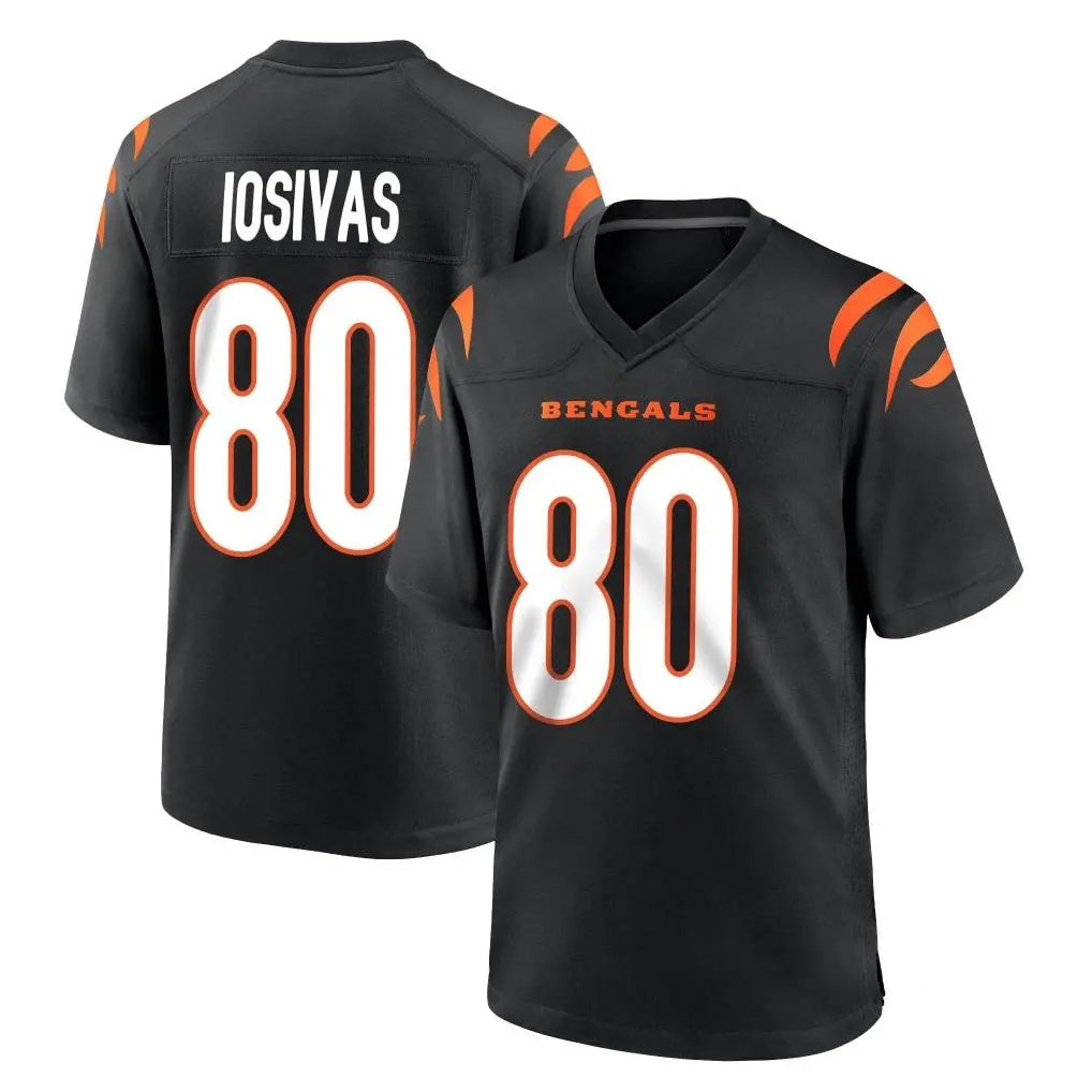 Ncoe C.Bengals #80 Andrei Iosivas Player Black Home Game Stitched Jerseys