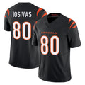 Ncoe C.Bengals #80 Andrei Iosivas Player Black Reflective Limited Game Stitched Jerseys