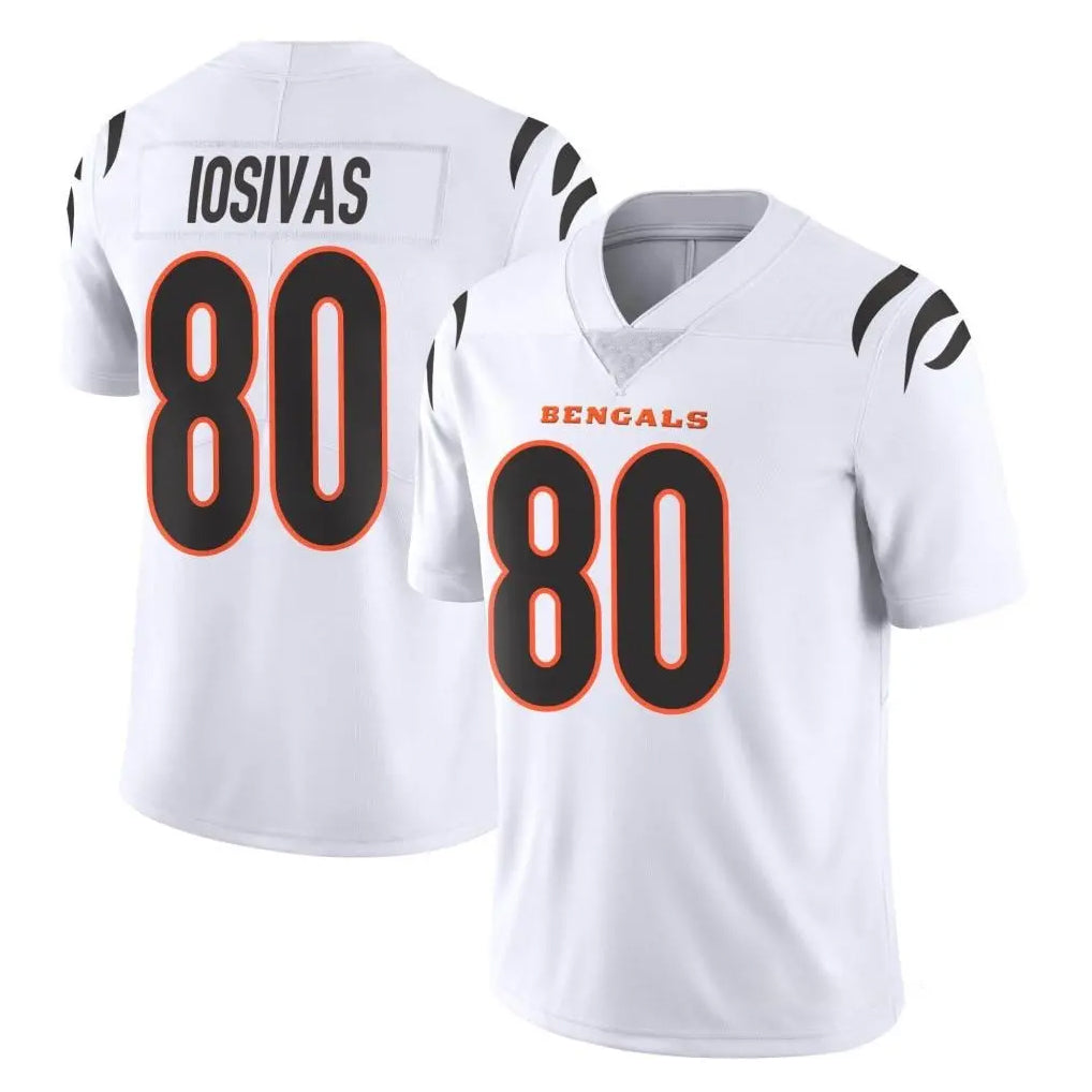 Ncoe C.Bengals #80 Andrei Iosivas Player White Vapor Untouchable Limited Home Game Stitched Jerseys