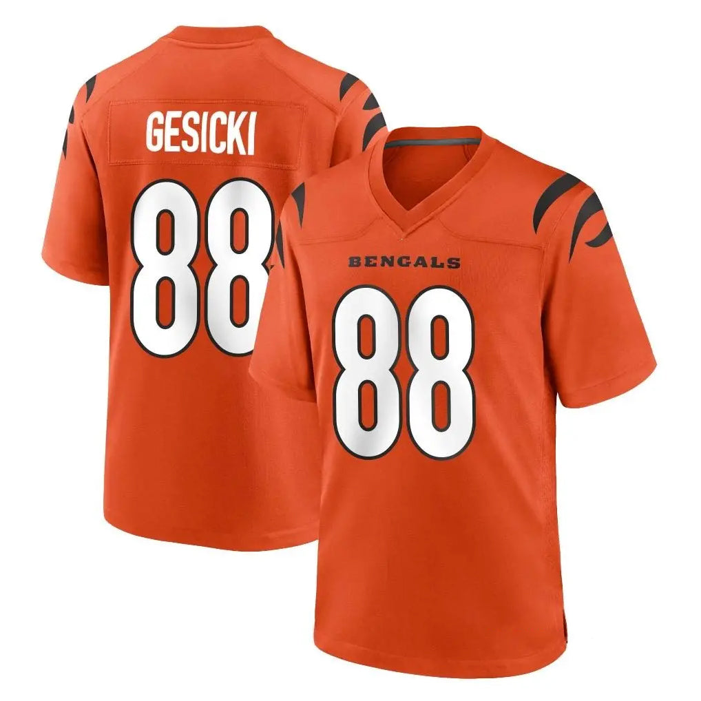 Ncoe C.Bengals #88 Mike Gesicki Player Orange Home Game Stitched Jerseys