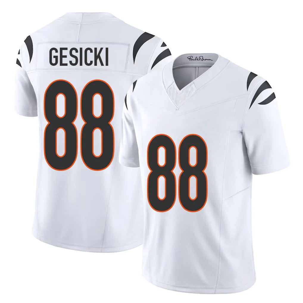 Ncoe C.Bengals #88 Mike Gesicki Player White Vapor F.U.S.E. Limited Home Game Stitched Jerseys