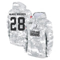 Ncoe C.Browns #28 Emmanuel McNeil-Warren Player Arctic Camo Salute to Service Hoodies Limited Game Stitched Jerseys