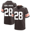 Ncoe C.Browns #28 Emmanuel McNeil-Warren Player Brown Home Game Stitched Jerseys