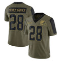 Ncoe C.Browns #28 Emmanuel McNeil-Warren Player Olive Salute to Service Limited Home Game Stitched Jerseys