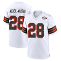 Ncoe C.Browns #28 Emmanuel McNeil-Warren Player White Alternate Home Game Stitched Jerseys
