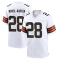Ncoe C.Browns #28 Emmanuel McNeil-Warren Player White Home Game Stitched Jerseys