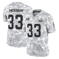 Ncoe C.Browns #33 Ronnie Hickman Player Arctic Camo Salute to Service Limited Home Game Stitched Jerseys