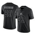 Ncoe C.Browns #33 Ronnie Hickman Player Black Reflective Home Game Stitched Jerseys