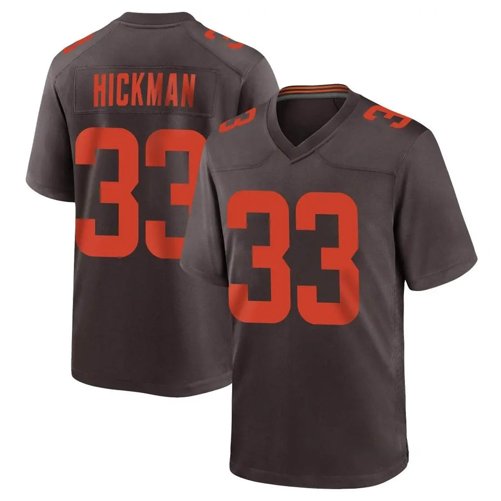Ncoe C.Browns #33 Ronnie Hickman Player Brown Alternate Home Game Stitched Jerseys