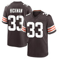 Ncoe C.Browns #33 Ronnie Hickman Player Brown Home Game Stitched Jerseys