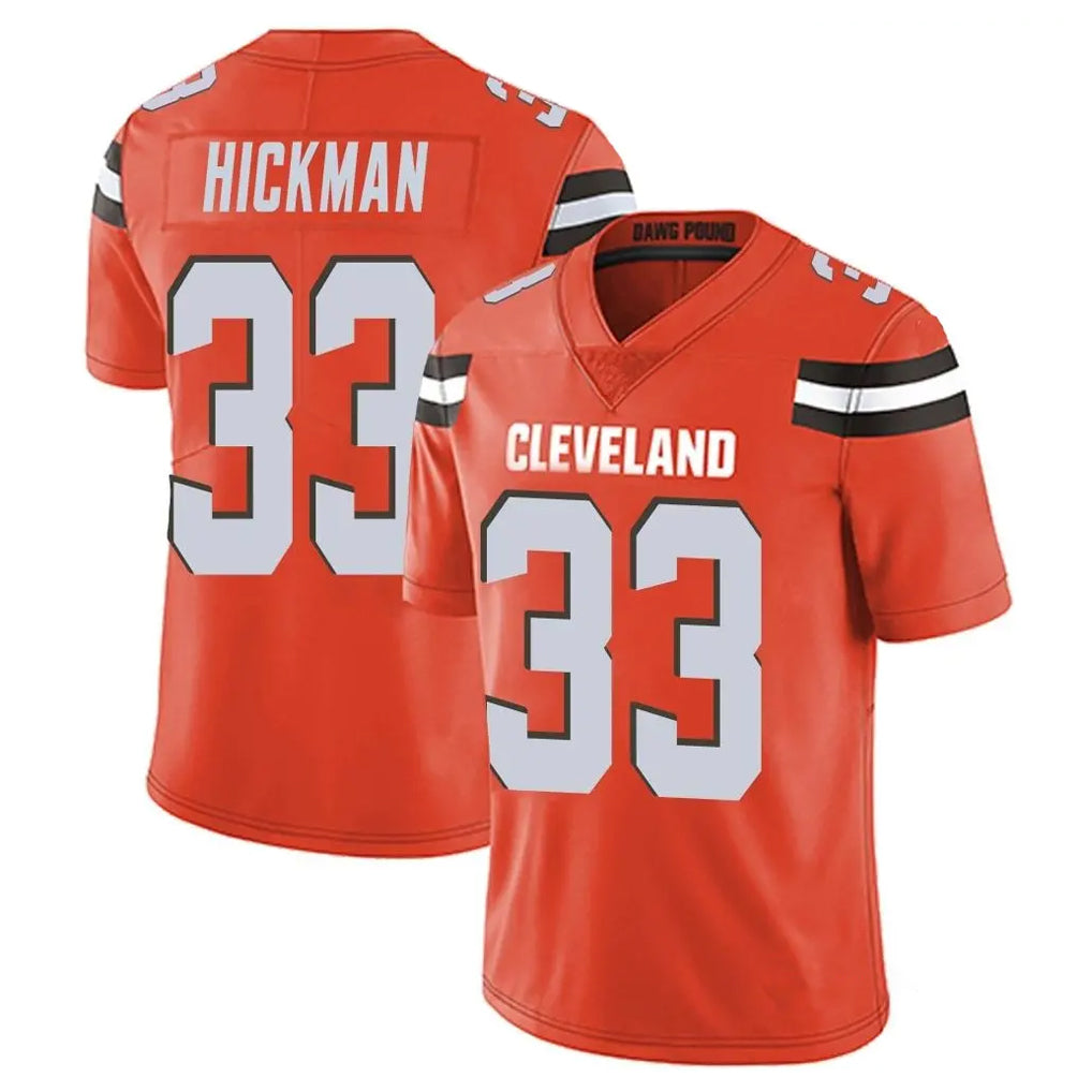 Ncoe C.Browns #33 Ronnie Hickman Player Orange Alternate Vapor Untouchable Limited Home Game Stitched Jerseys