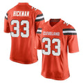 Ncoe C.Browns #33 Ronnie Hickman Player Orange Home Game Stitched Jerseys