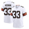 Ncoe C.Browns #33 Ronnie Hickman Player White Home Game Stitched Jerseys