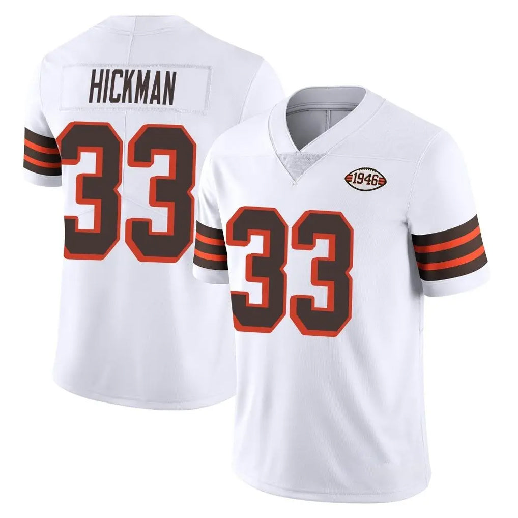 Ncoe C.Browns #33 Ronnie Hickman Player White Limited  Vapor 1946 Collection Alternate Game Stitched Jerseys