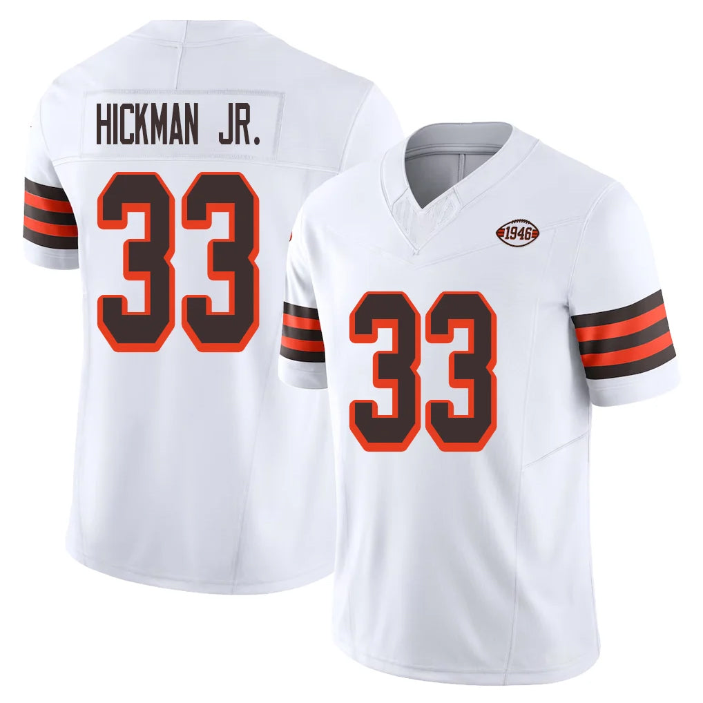 Ncoe C.Browns #33 Ronnie Hickman Player White Limited Vapor F.U.S.E. Alternate Game Stitched Jerseys