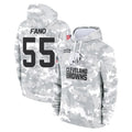 Ncoe C.Browns #55 Spencer Fano Player Arctic Camo Salute to Service Hoodies Limited Game Stitched Jerseys