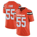 Ncoe C.Browns #55 Spencer Fano Player Orange Alternate Vapor Untouchable Limited Home Game Stitched Jerseys