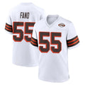Ncoe C.Browns #55 Spencer Fano Player White Alternate Home Game Stitched Jerseys