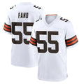 Ncoe C.Browns #55 Spencer Fano Player White Home Game Stitched Jerseys