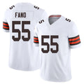 Ncoe C.Browns #55 Spencer Fano Player White Vapor F.U.S.E. Limited Home Game Stitched Jerseys