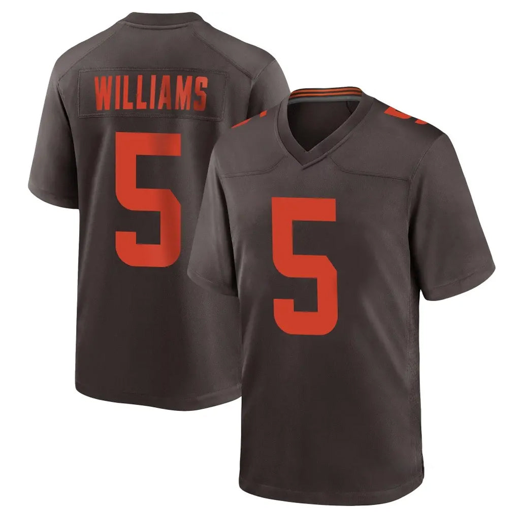 Ncoe C.Browns #5 Quincy Williams Player Brown Alternate Home Game Stitched Jerseys