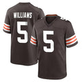 Ncoe C.Browns #5 Quincy Williams Player Brown Home Game Stitched Jerseys