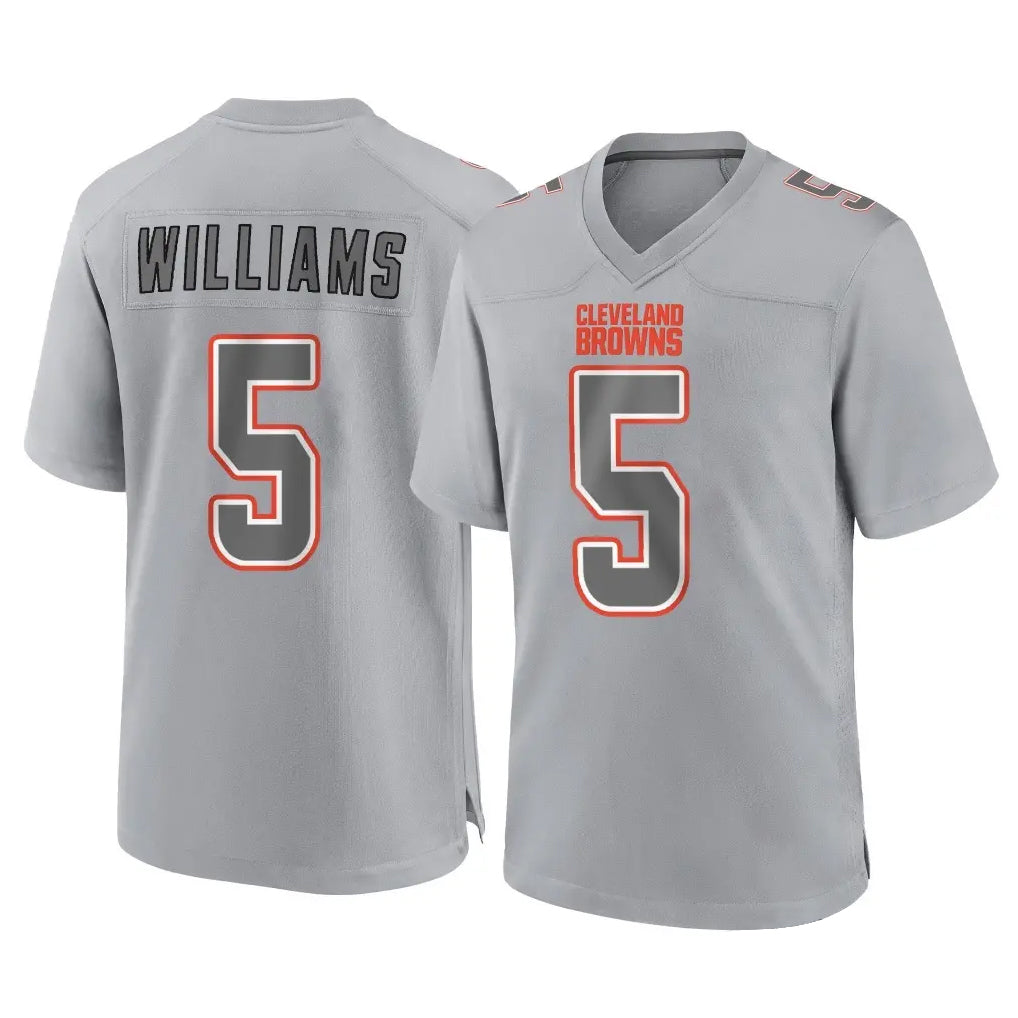 Ncoe C.Browns #5 Quincy Williams Player Gray Atmosphere Fashion Game Stitched Jerseys