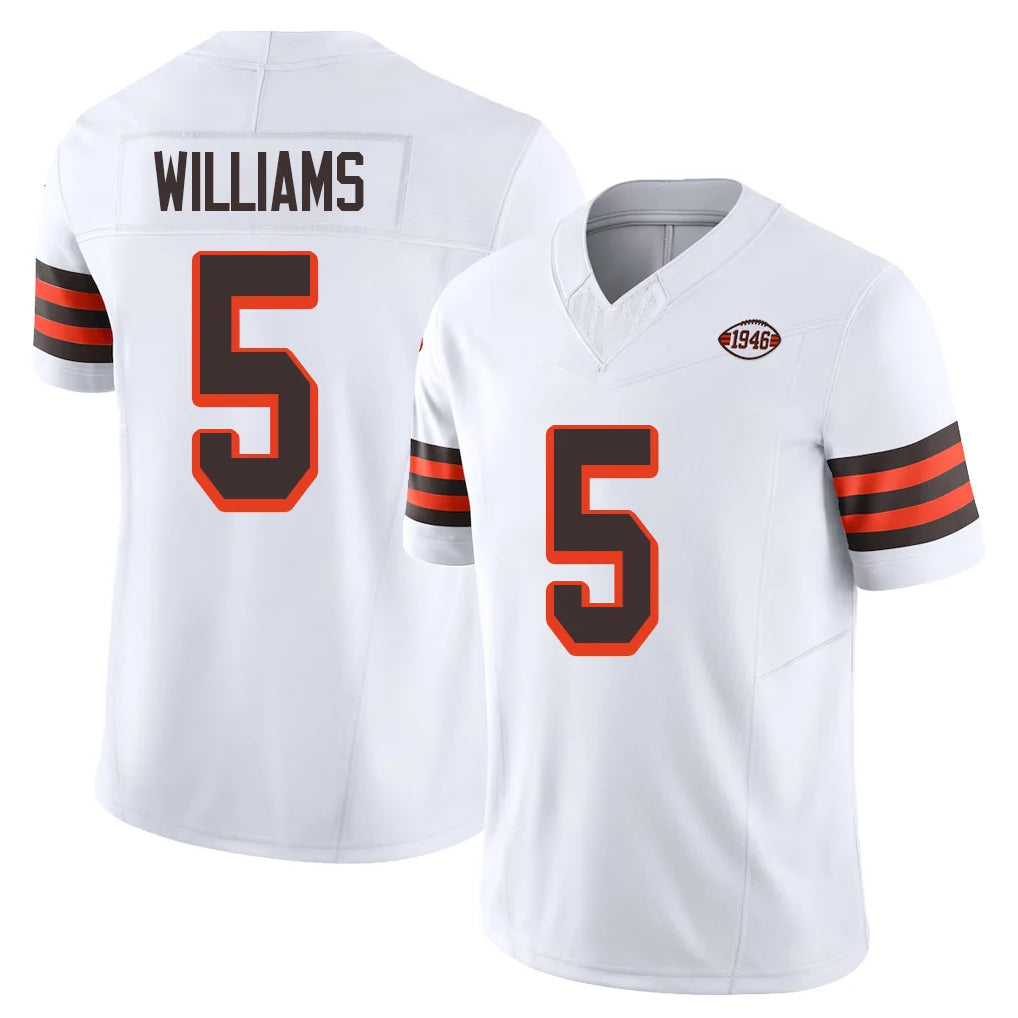 Ncoe C.Browns #5 Quincy Williams Player White Limited Vapor F.U.S.E. Alternate Game Stitched Jerseys