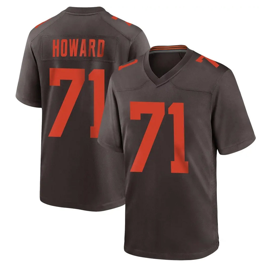 Ncoe C.Browns #71 Tytus Howard Player Brown Alternate Home Game Stitched Jerseys