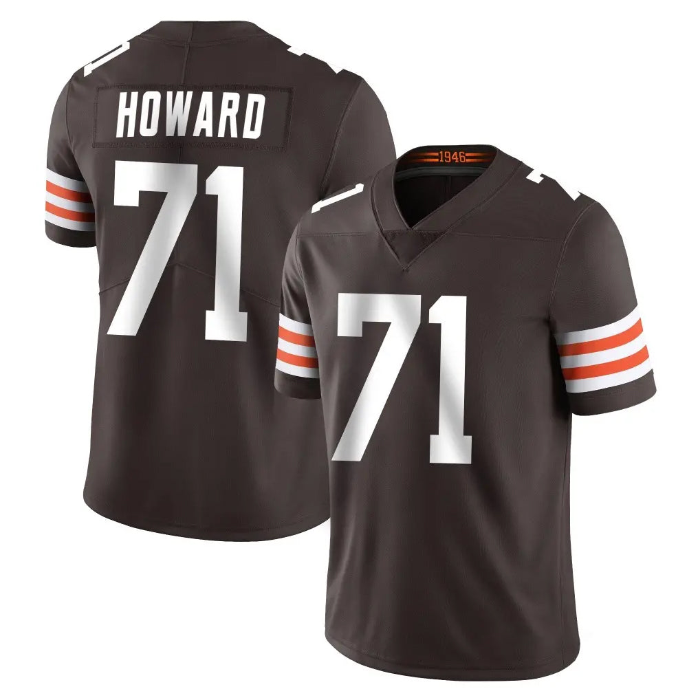 Ncoe C.Browns #71 Tytus Howard Player Brown Color Vapor Untouchable Limited Home Game Stitched Jerseys