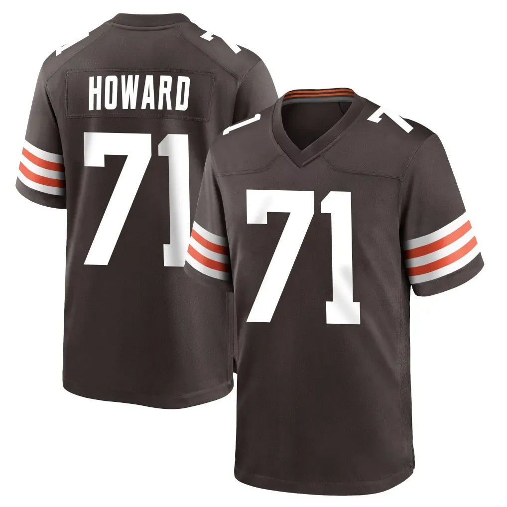 Ncoe C.Browns #71 Tytus Howard Player Brown Home Game Stitched Jerseys