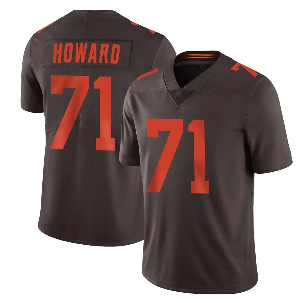 Ncoe C.Browns #71 Tytus Howard Player Browns Color Rush Limited Home Game Stitched Jerseys