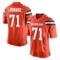 Ncoe C.Browns #71 Tytus Howard Player Orange Home Game Stitched Jerseys