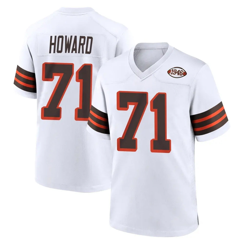 Ncoe C.Browns #71 Tytus Howard Player White Alternate Home Game Stitched Jerseys