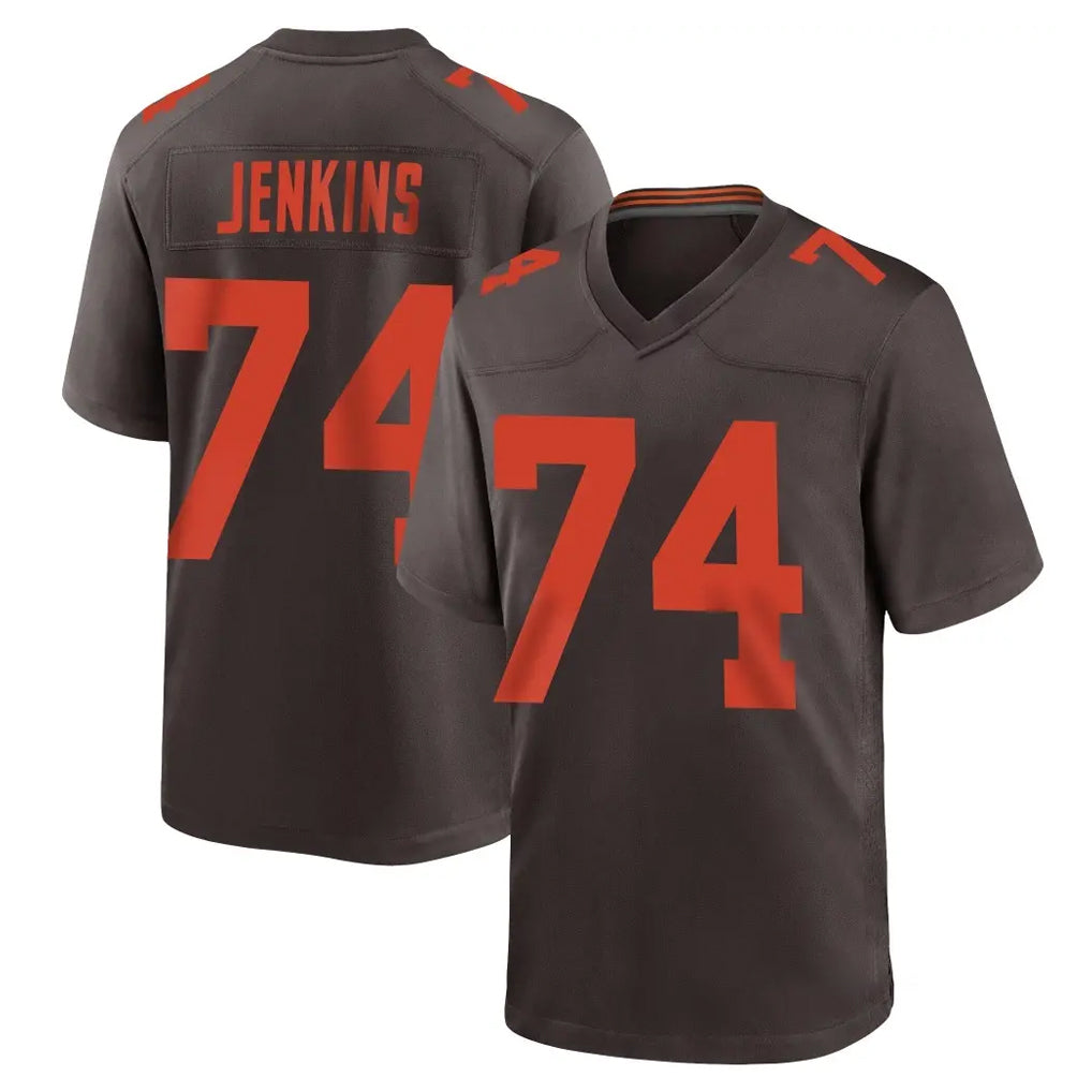 Ncoe C.Browns #74 Elgton Jenkins Player Brown Alternate Home Game Stitched Jerseys