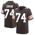 Ncoe C.Browns #74 Elgton Jenkins Player Brown Home Game Stitched Jerseys