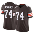 Ncoe C.Browns #74 Elgton Jenkins Player Brown Vapor F.U.S.E. Limited Home Game Stitched Jerseys