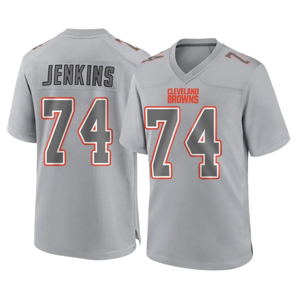 Ncoe C.Browns #74 Elgton Jenkins Player Gray Atmosphere Fashion Game Stitched Jerseys