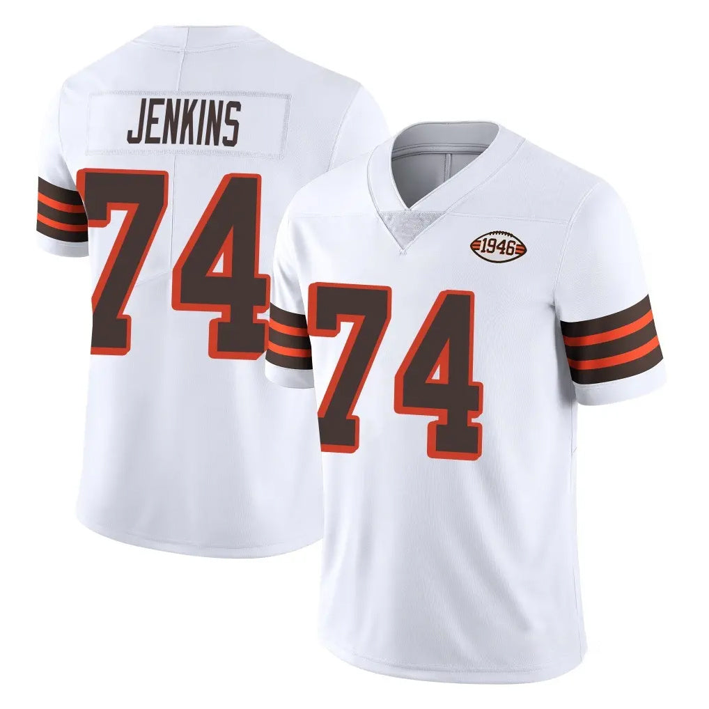 Ncoe C.Browns #74 Elgton Jenkins Player White Limited  Vapor 1946 Collection Alternate Game Stitched Jerseys