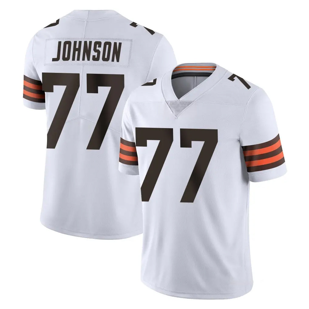 Ncoe C.Browns #77 Zion Johnson Player White Vapor Untouchable Limited Home Game Stitched Jerseys