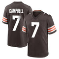 Ncoe C.Browns #7 Tyson Campbell Player Brown Home Game Stitched Jerseys