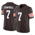 Ncoe C.Browns #7 Tyson Campbell Player Brown Limited Vapor F.U.S.E. Alternate Game Stitched Jerseys